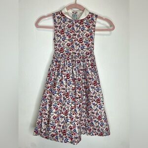 PAPO D’ Anjo Floral Kids Dress - Red, Blue, White 8 years